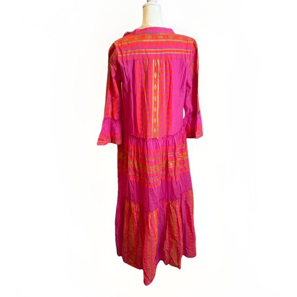 NWT’s Guadalupe Designs 100% Cotton Catalina Long Dress Fascia Small - Picture 8 of 9